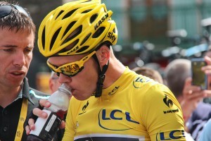 Topbike Tour de France Tour - Yellow Jersey rider Chris Froomes