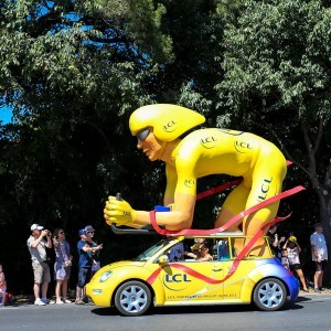 Tour de France Race Caravan - Maillot Jaune - Car of the Yellow Jersey