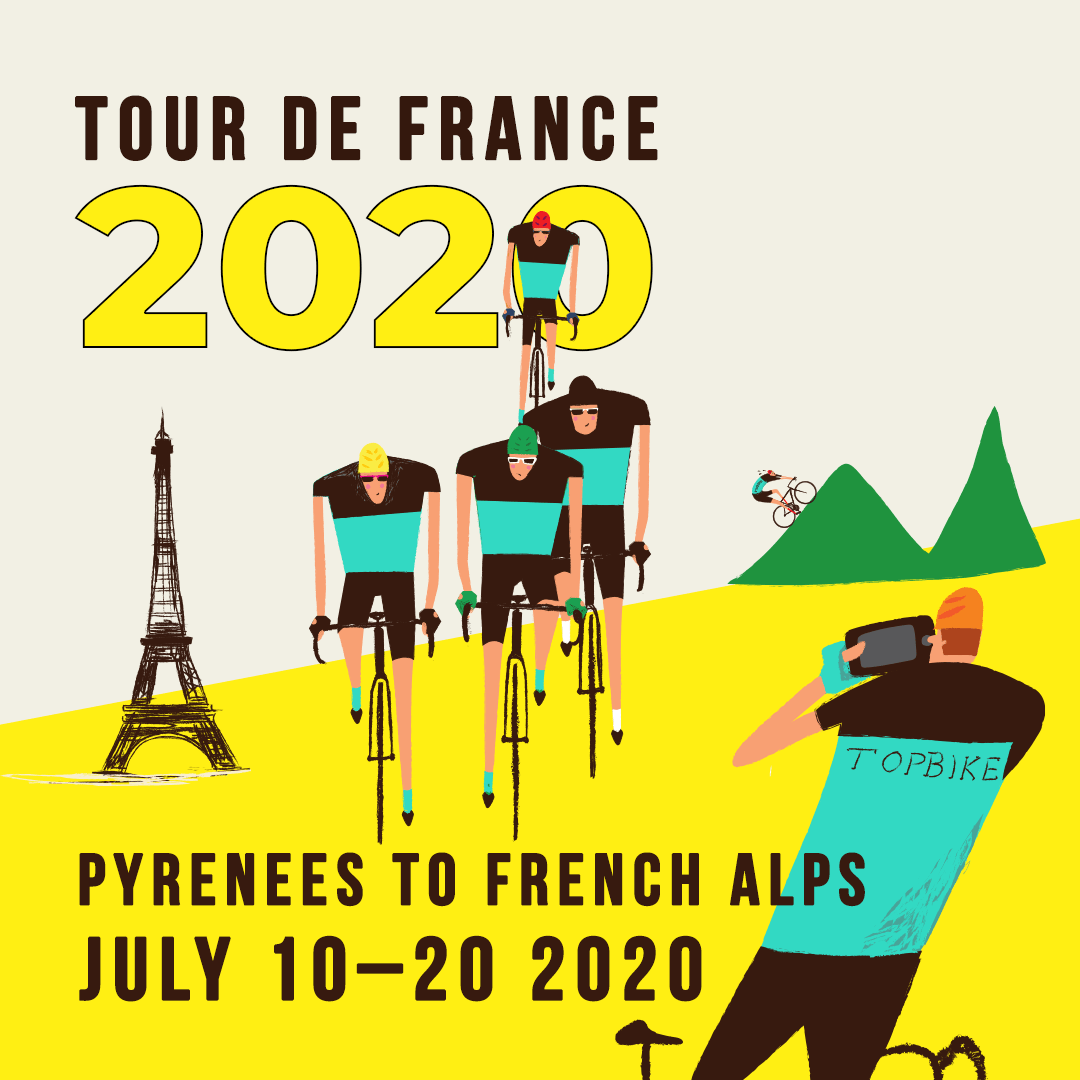 Tour de France 2020 Ride All the Climbs - Pyrenees to The French Alps, Toulouse to Grenoble with Topbike Tours | July 10-20, 2020