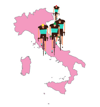 Giro d'Italia - Follow the Corsa Rosa with Topbike Tours, Cycling Holiday in Italy